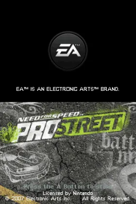 Need for Speed - ProStreet (USA) (En,Fr,De,Es,It) (Rev 1) screen shot title